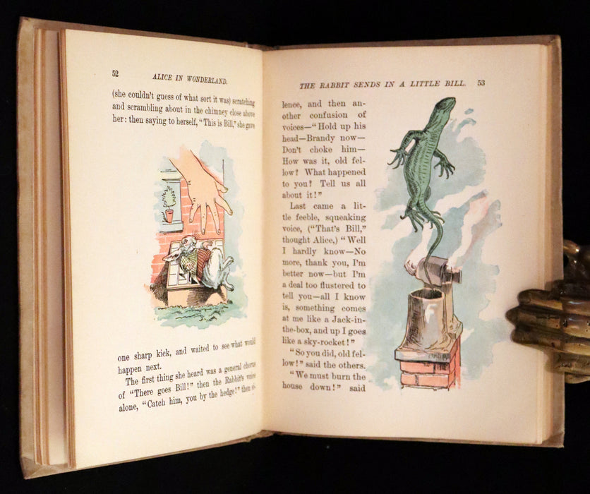 1899 Scarce McKibbin First Color Edition - ALICE'S ADVENTURES IN WONDERLAND by Lewis Carroll.