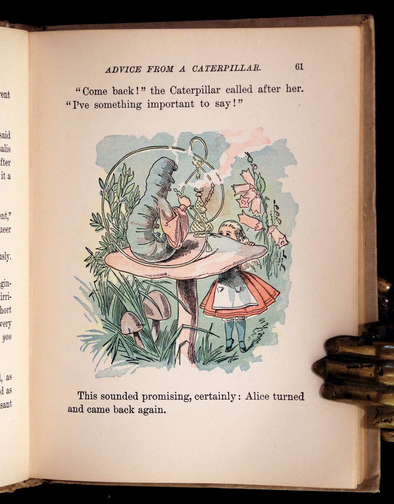 1899 Scarce McKibbin First Color Edition - ALICE'S ADVENTURES IN WONDERLAND by Lewis Carroll.