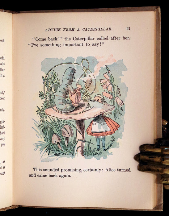 1899 Scarce McKibbin First Color Edition - ALICE'S ADVENTURES IN WONDERLAND by Lewis Carroll.