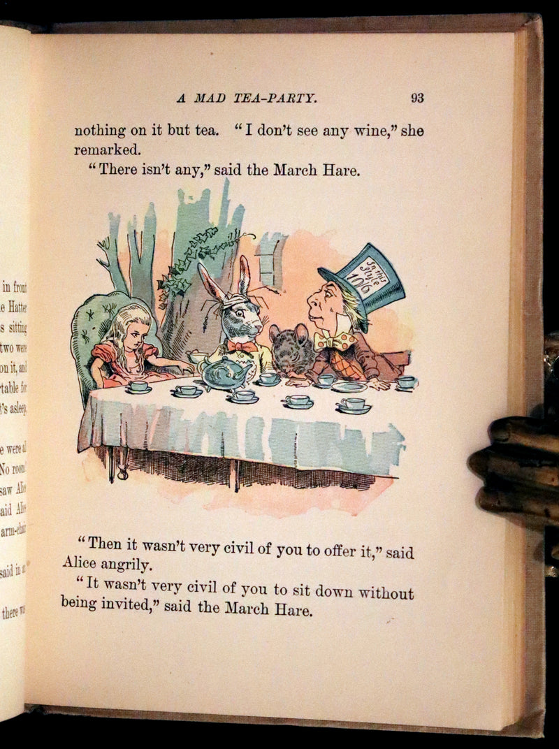 1899 Scarce McKibbin First Color Edition - ALICE'S ADVENTURES IN WONDERLAND by Lewis Carroll.