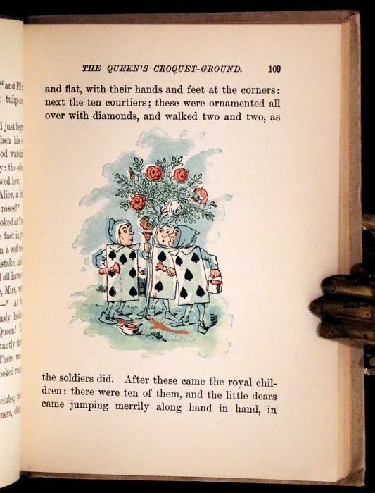 1899 Scarce McKibbin First Color Edition - ALICE'S ADVENTURES IN WONDERLAND by Lewis Carroll.