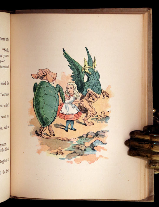 1899 Scarce McKibbin First Color Edition - ALICE'S ADVENTURES IN WONDERLAND by Lewis Carroll.