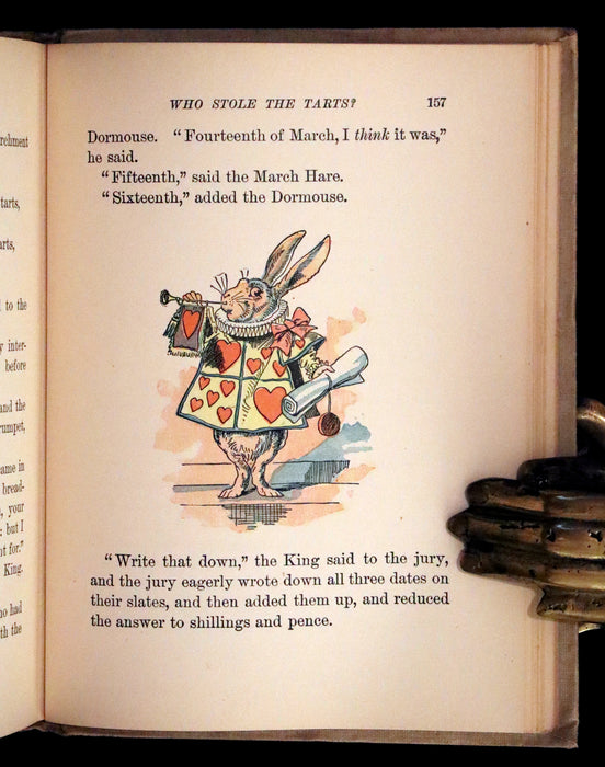 1899 Scarce McKibbin First Color Edition - ALICE'S ADVENTURES IN WONDERLAND by Lewis Carroll.