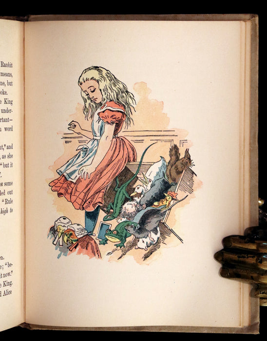 1899 Scarce McKibbin First Color Edition - ALICE'S ADVENTURES IN WONDERLAND by Lewis Carroll.