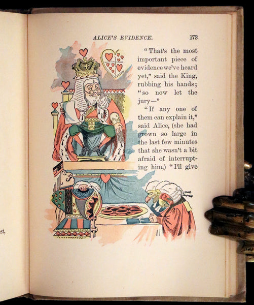 1899 Scarce McKibbin First Color Edition - ALICE'S ADVENTURES IN WONDERLAND by Lewis Carroll.