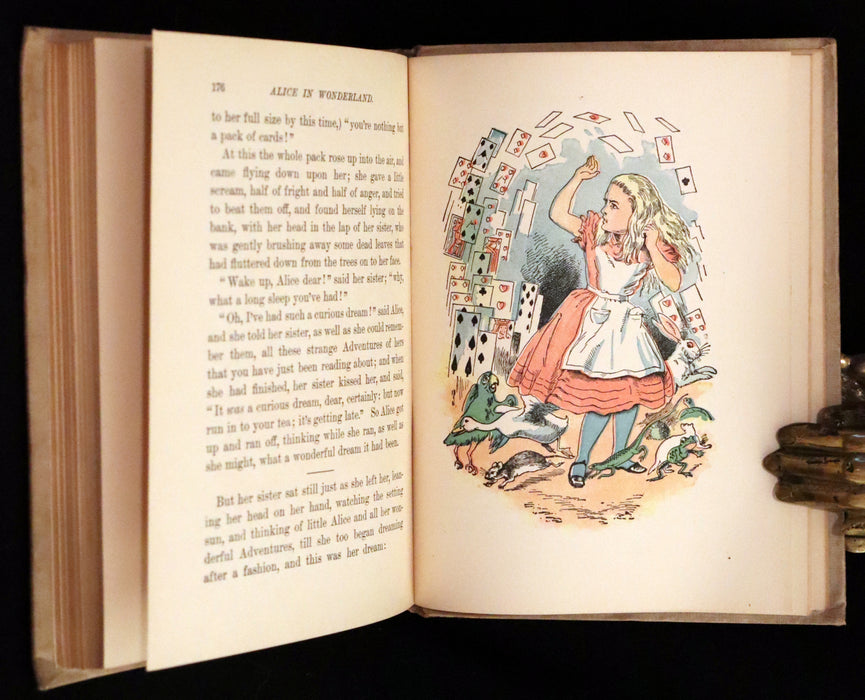 1899 Scarce McKibbin First Color Edition - ALICE'S ADVENTURES IN WONDERLAND by Lewis Carroll.