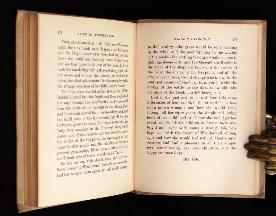 1899 Scarce McKibbin First Color Edition - ALICE'S ADVENTURES IN WONDERLAND by Lewis Carroll.