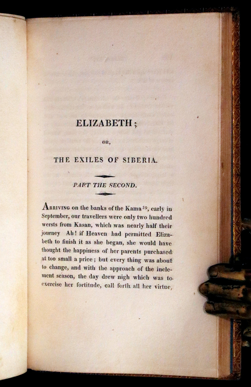 1817 Rare Edition - ELIZABETH, or, The EXILES OF SIBERIA. A Tale, Founded on Facts by Madame Cottin.