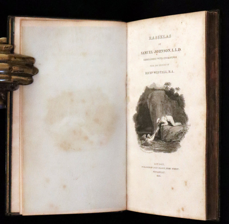 1822 Rare Book - THE HISTORY OF RASSELAS, PRINCE OF ABYSSINIA, A TALE by  Samuel Johnson. Illustrated.