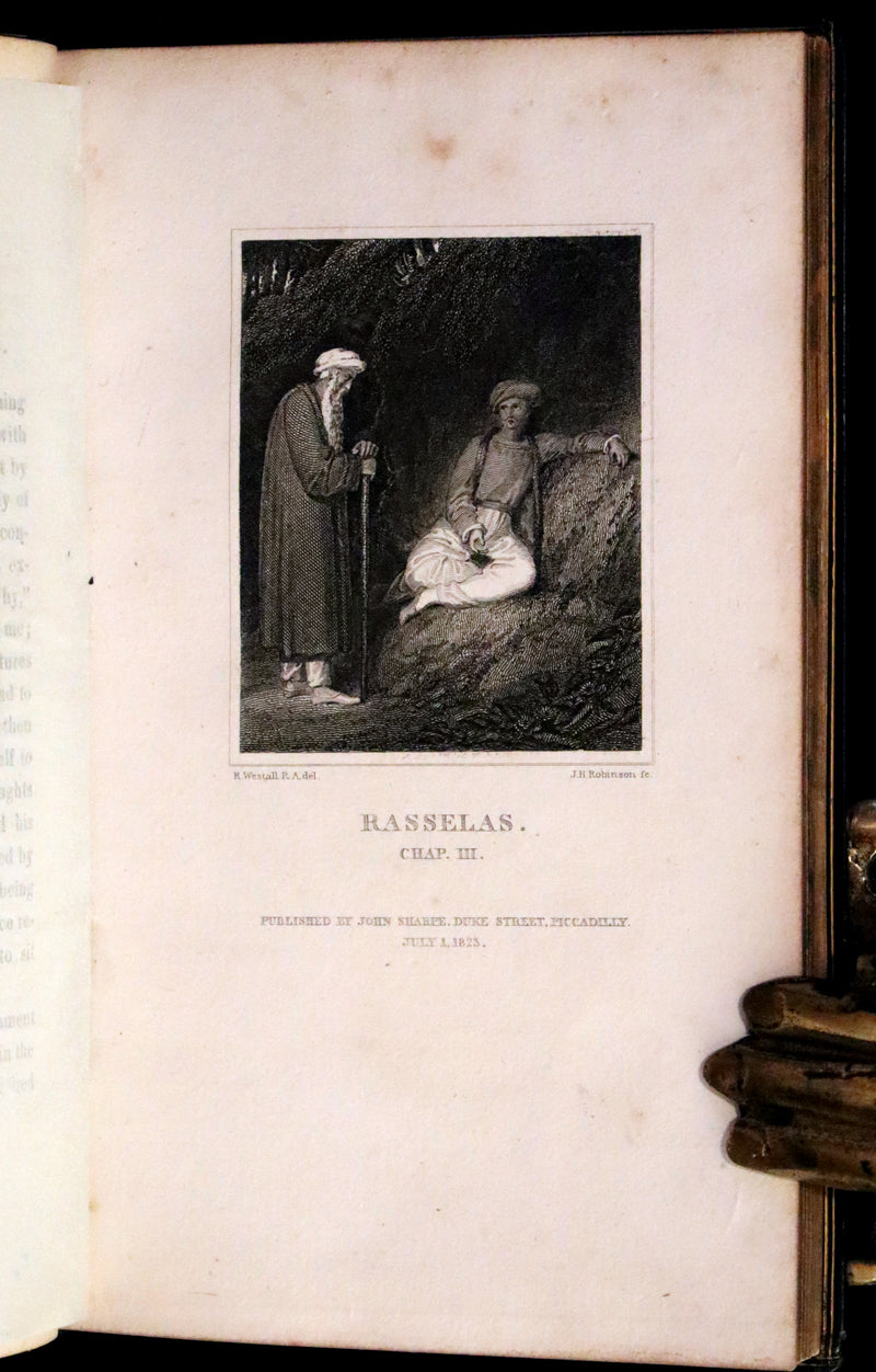 1822 Rare Book - THE HISTORY OF RASSELAS, PRINCE OF ABYSSINIA, A TALE by  Samuel Johnson. Illustrated.