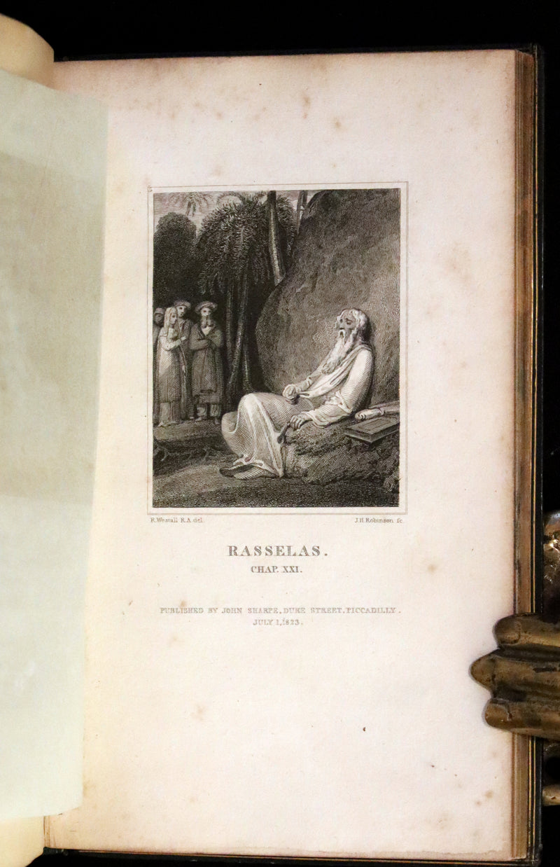 1822 Rare Book - THE HISTORY OF RASSELAS, PRINCE OF ABYSSINIA, A TALE by  Samuel Johnson. Illustrated.