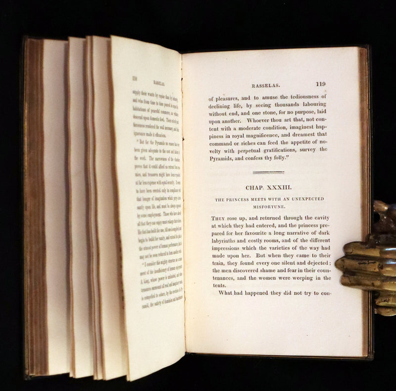 1822 Rare Book - THE HISTORY OF RASSELAS, PRINCE OF ABYSSINIA, A TALE by  Samuel Johnson. Illustrated.