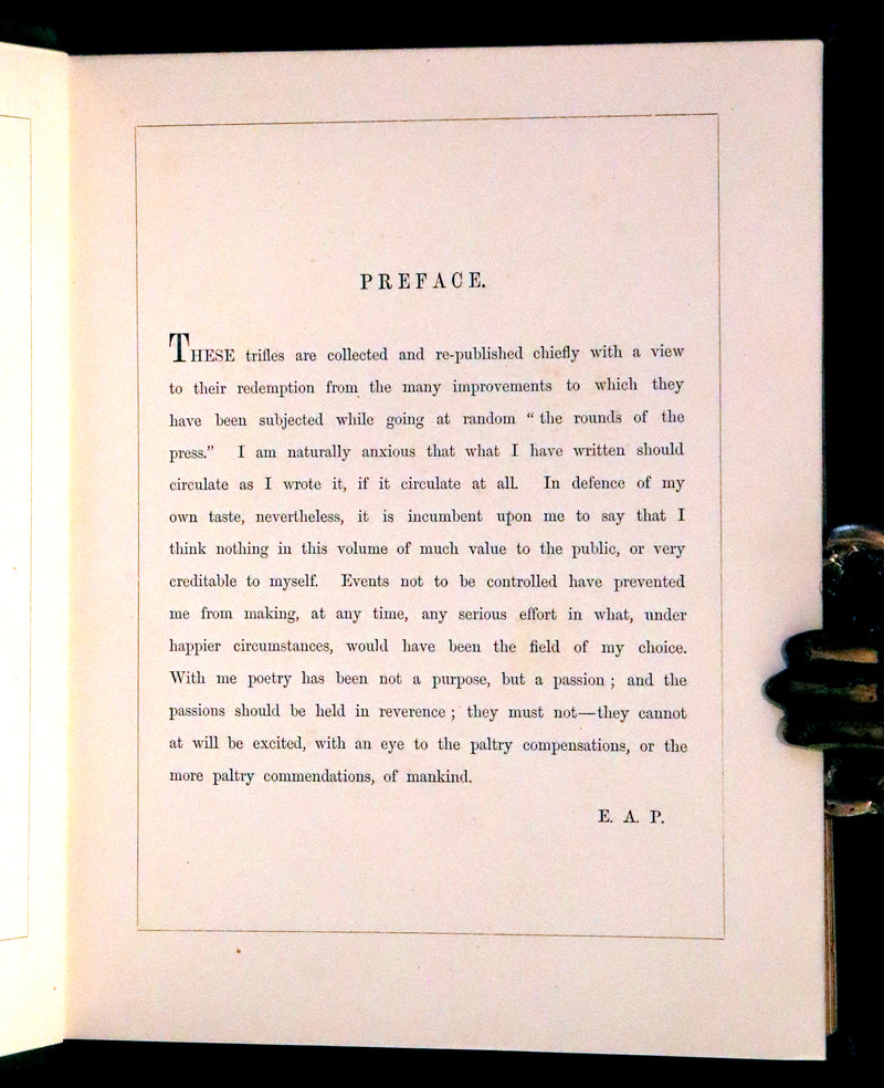 1869 Scarce Victorian Book - The Poetical Works of Edgar Allan Poe. Edinburgh Illustrated Edition.