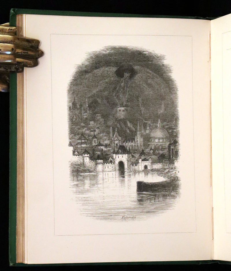 1869 Scarce Victorian Book - The Poetical Works of Edgar Allan Poe. Edinburgh Illustrated Edition.