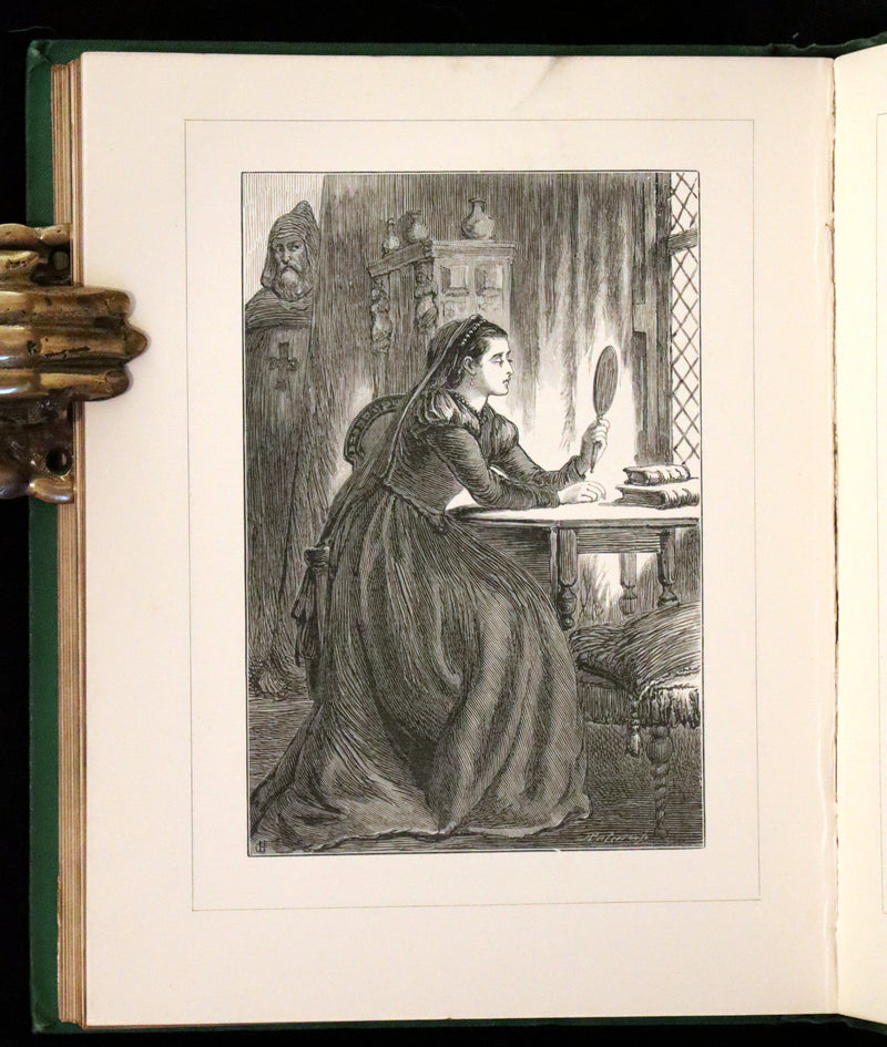 1869 Scarce Victorian Book - The Poetical Works of Edgar Allan Poe. Edinburgh Illustrated Edition.