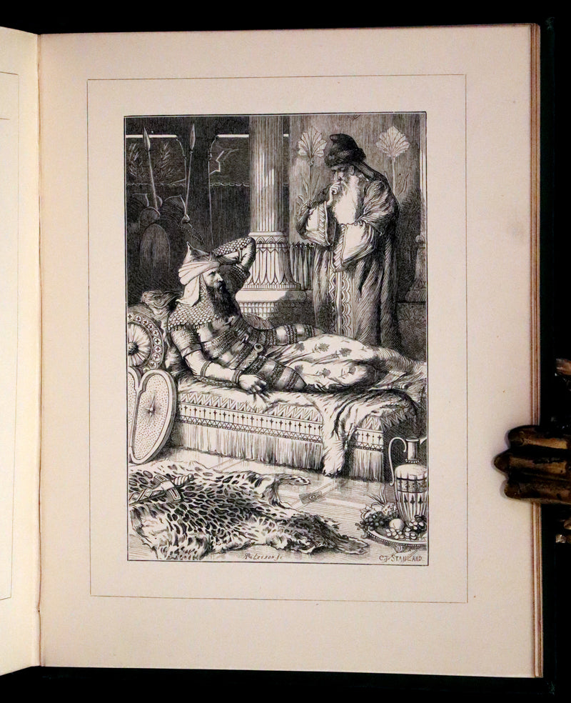 1869 Scarce Victorian Book - The Poetical Works of Edgar Allan Poe. Edinburgh Illustrated Edition.