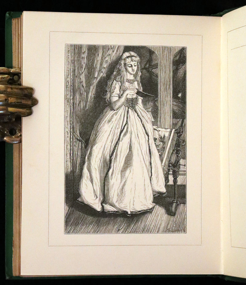 1869 Scarce Victorian Book - The Poetical Works of Edgar Allan Poe. Edinburgh Illustrated Edition.