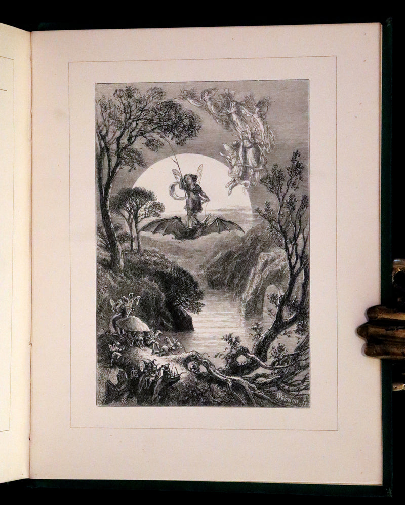 1869 Scarce Victorian Book - The Poetical Works of Edgar Allan Poe. Edinburgh Illustrated Edition.