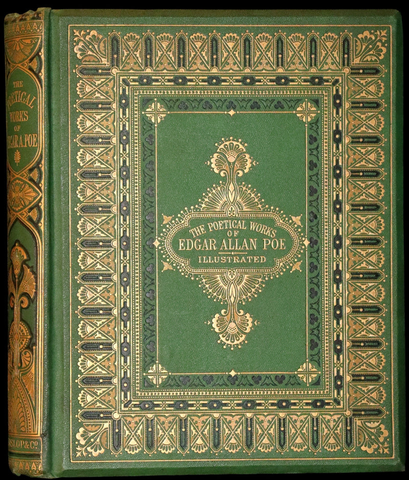 1869 Scarce Victorian Book - The Poetical Works of Edgar Allan Poe. Edinburgh Illustrated Edition.