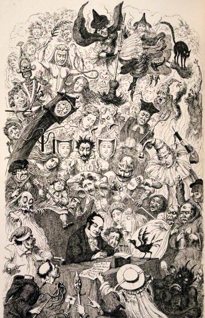 1870 Rare Ramage Binding - INGOLDSBY LEGENDS Illustrated by Cruikshank and Leech.