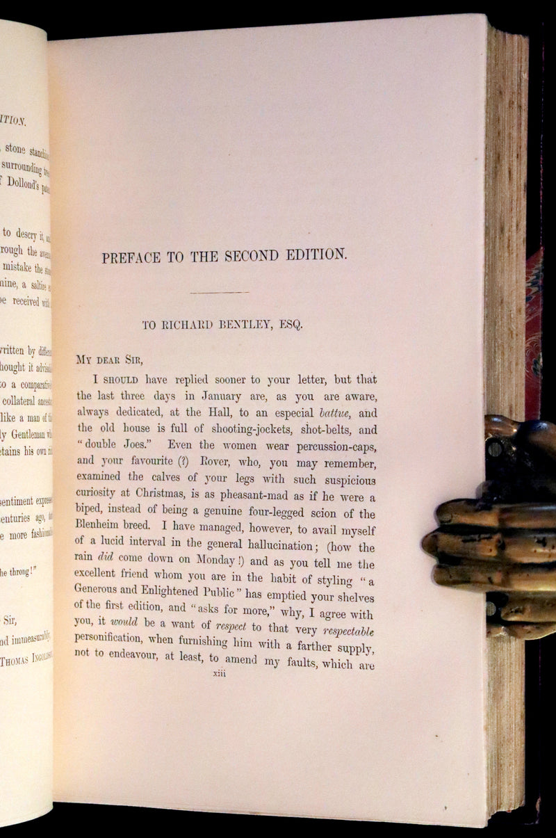 1870 Rare Ramage Binding - INGOLDSBY LEGENDS Illustrated by Cruikshank and Leech.