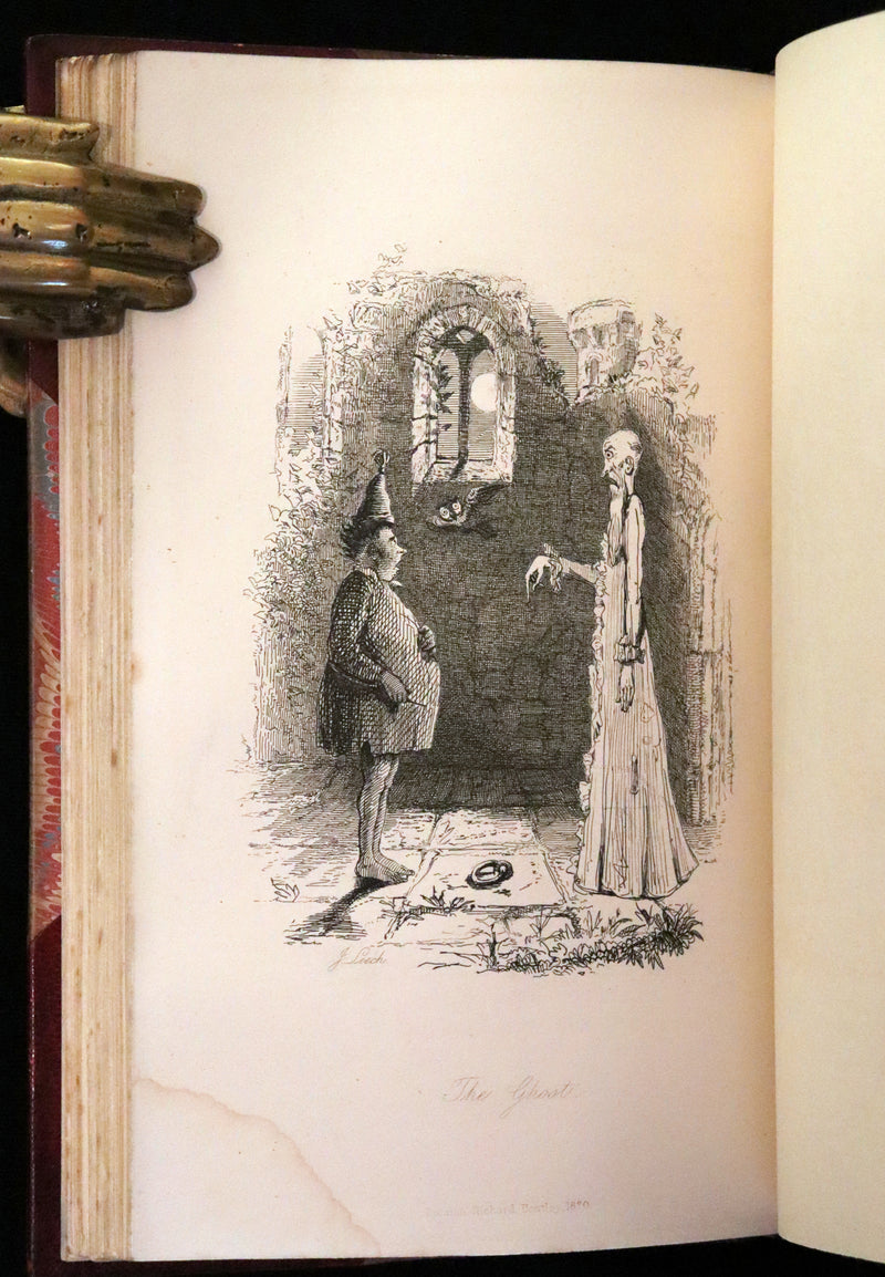1870 Rare Ramage Binding - INGOLDSBY LEGENDS Illustrated by Cruikshank and Leech.