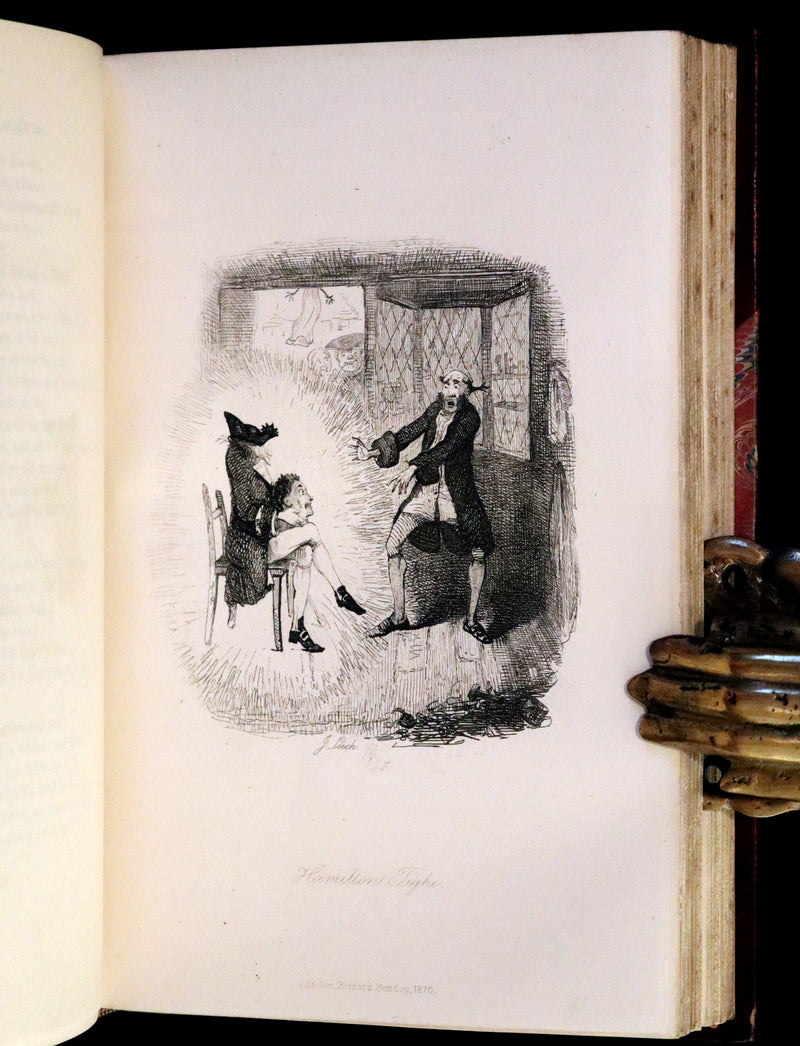 1870 Rare Ramage Binding - INGOLDSBY LEGENDS Illustrated by Cruikshank and Leech.