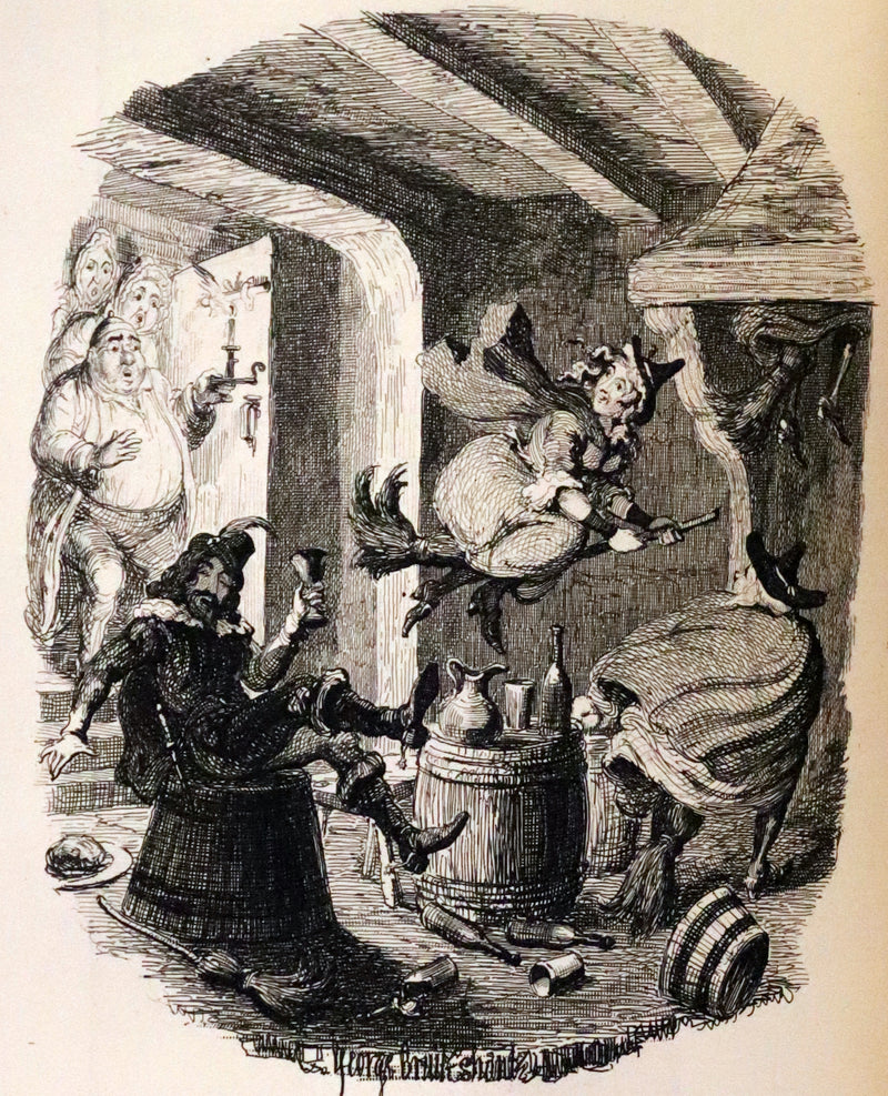 1870 Rare Ramage Binding - INGOLDSBY LEGENDS Illustrated by Cruikshank and Leech.