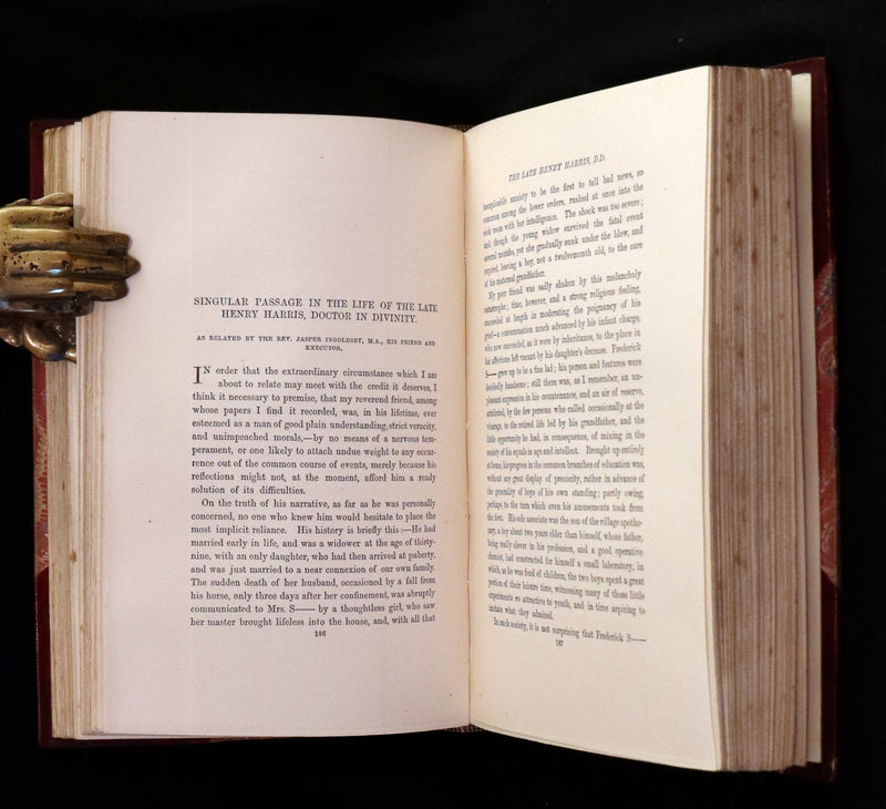 1870 Rare Ramage Binding - INGOLDSBY LEGENDS Illustrated by Cruikshank and Leech.