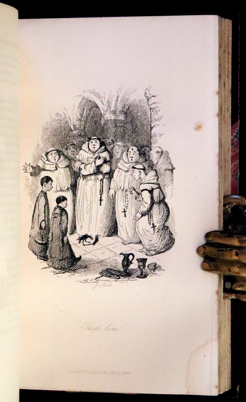 1870 Rare Ramage Binding - INGOLDSBY LEGENDS Illustrated by Cruikshank and Leech.