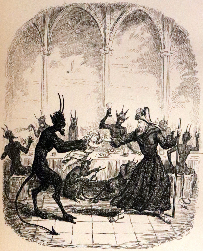 1870 Rare Ramage Binding - INGOLDSBY LEGENDS Illustrated by Cruikshank and Leech.