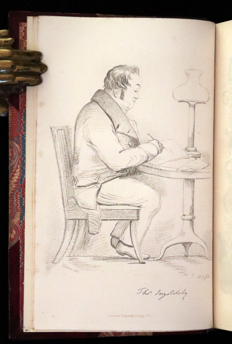 1870 Rare Ramage Binding - INGOLDSBY LEGENDS Illustrated by Cruikshank and Leech.