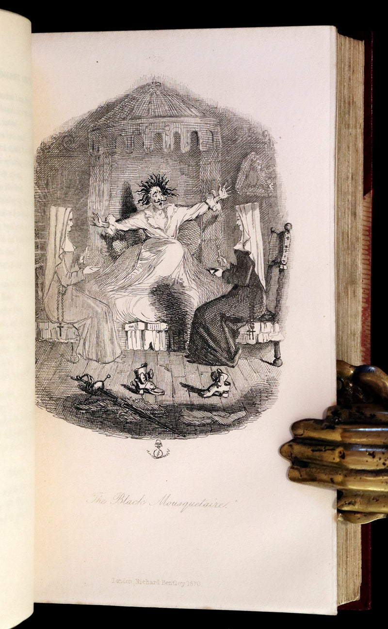 1870 Rare Ramage Binding - INGOLDSBY LEGENDS Illustrated by Cruikshank and Leech.