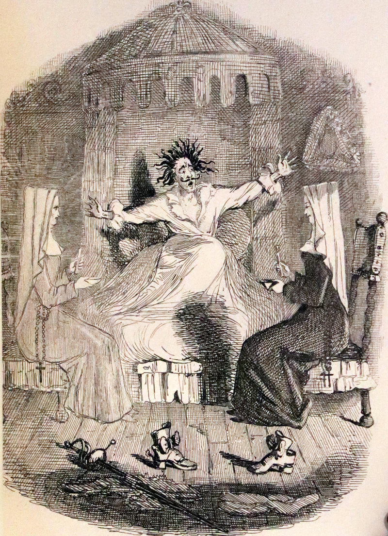 1870 Rare Ramage Binding - INGOLDSBY LEGENDS Illustrated by Cruikshank and Leech.