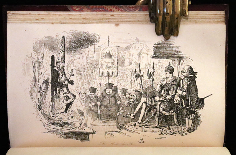 1870 Rare Ramage Binding - INGOLDSBY LEGENDS Illustrated by Cruikshank and Leech.