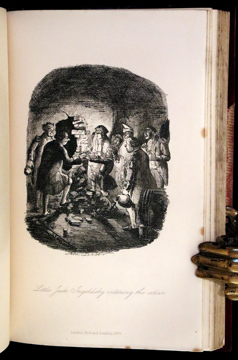 1870 Rare Ramage Binding - INGOLDSBY LEGENDS Illustrated by Cruikshank and Leech.