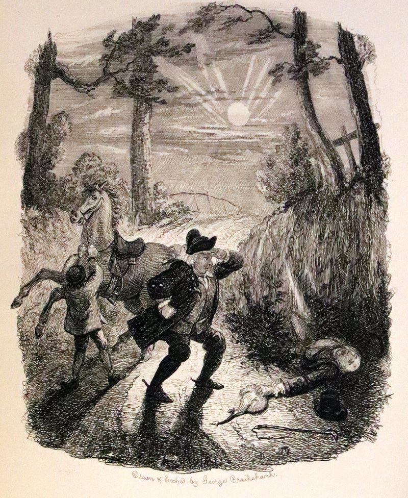 1870 Rare Ramage Binding - INGOLDSBY LEGENDS Illustrated by Cruikshank and Leech.