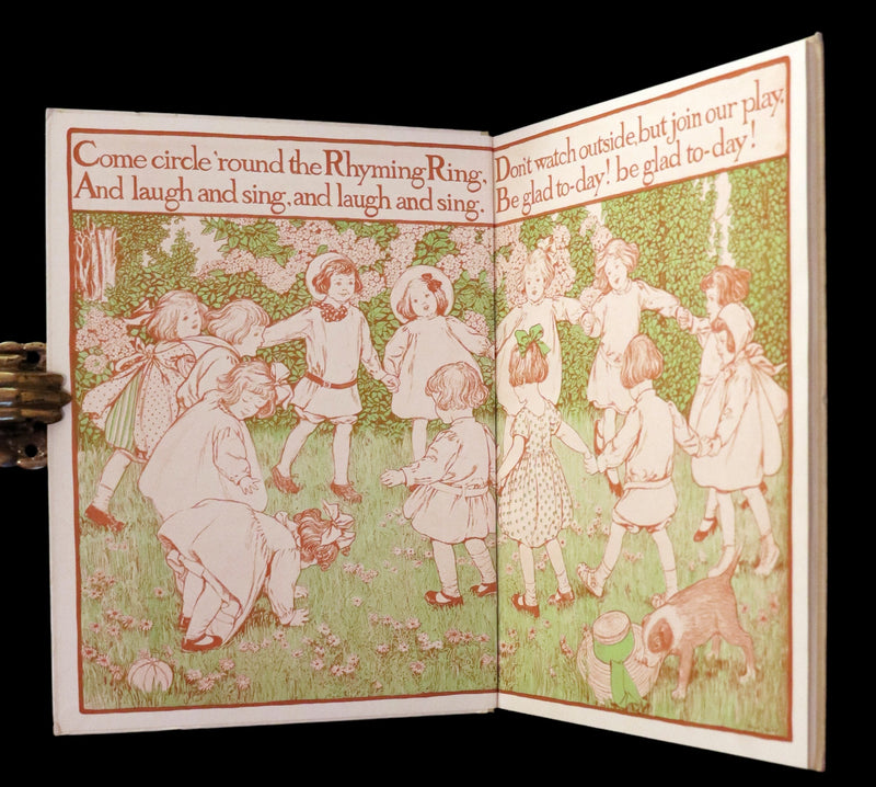 1910 First Edition - The Rhyming Ring by Louise Ayres Garnett with Pictures By Hope Dunlap.