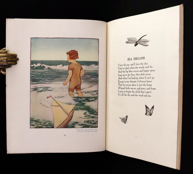 1910 First Edition - The Rhyming Ring by Louise Ayres Garnett with Pictures By Hope Dunlap.
