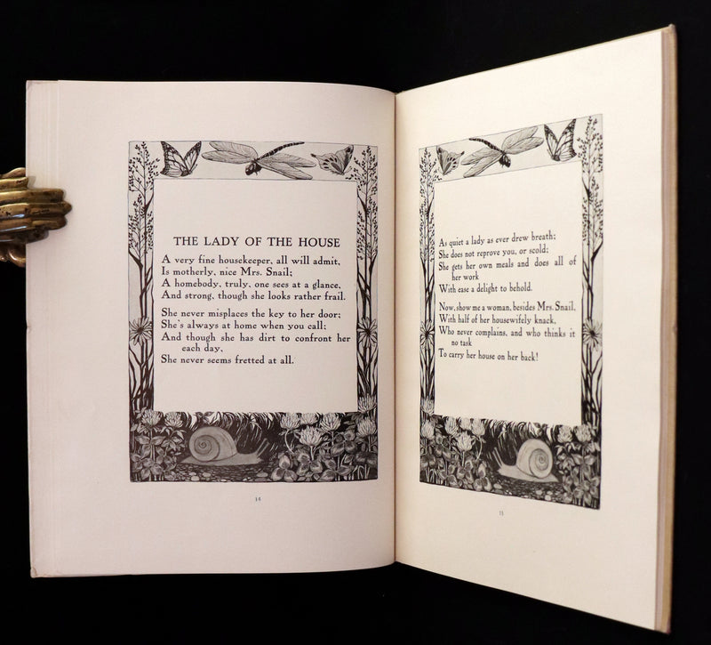 1910 First Edition - The Rhyming Ring by Louise Ayres Garnett with Pictures By Hope Dunlap.