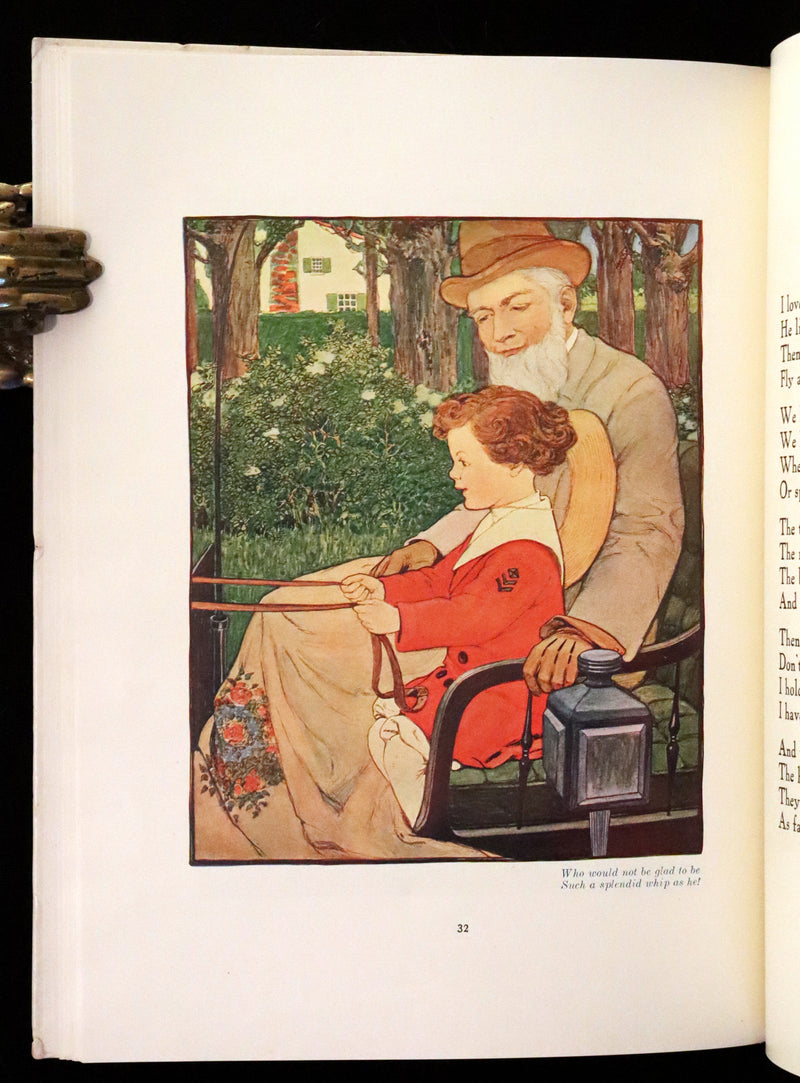 1910 First Edition - The Rhyming Ring by Louise Ayres Garnett with Pictures By Hope Dunlap.