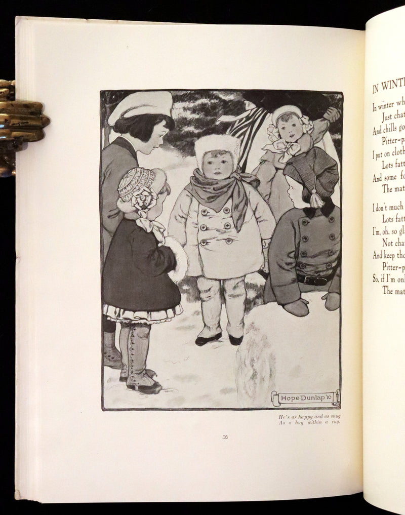 1910 First Edition - The Rhyming Ring by Louise Ayres Garnett with Pictures By Hope Dunlap.