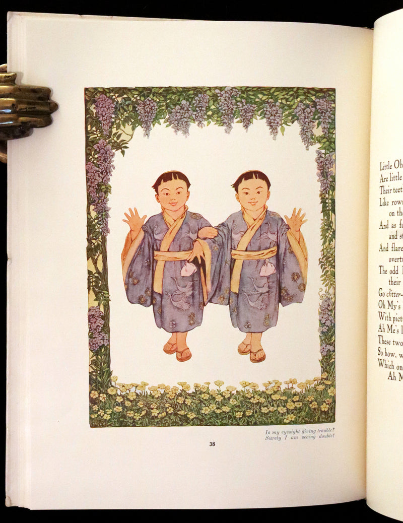 1910 First Edition - The Rhyming Ring by Louise Ayres Garnett with Pictures By Hope Dunlap.