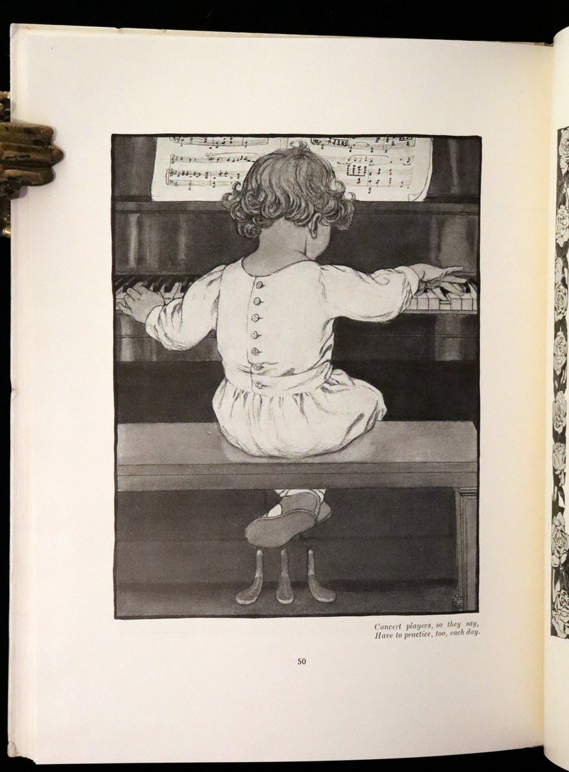 1910 First Edition - The Rhyming Ring by Louise Ayres Garnett with Pictures By Hope Dunlap.