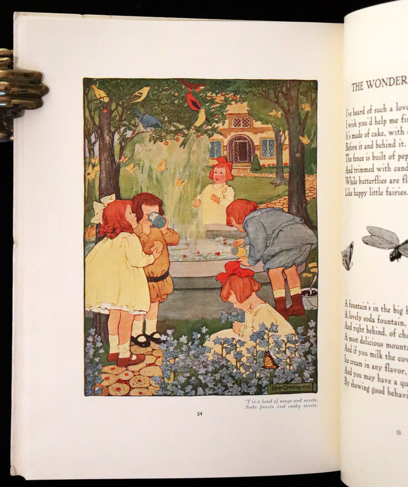 1910 First Edition - The Rhyming Ring by Louise Ayres Garnett with Pictures By Hope Dunlap.