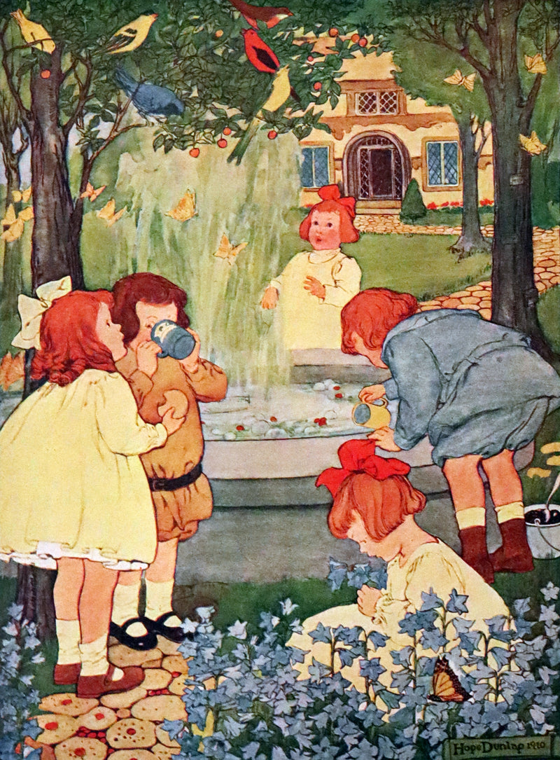 1910 First Edition - The Rhyming Ring by Louise Ayres Garnett with Pictures By Hope Dunlap.