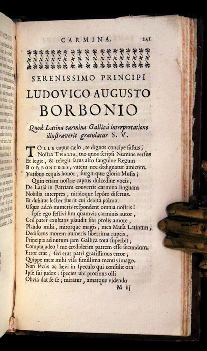 1698 Rare Latin Book ~ Poems of Jean-Baptiste de Santeul - Joannis Baptistae Santolii Victorini Operum Omnium.