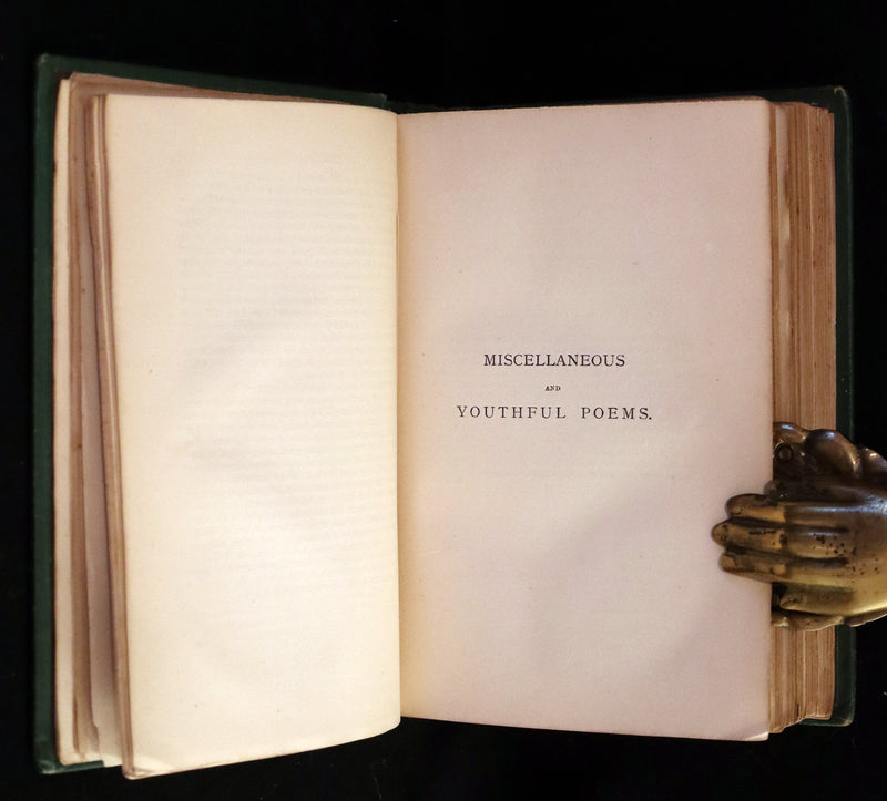 1873 Scarce Book - WORKS OF EDGAR ALLAN POE. First Edition with a Study on his Life & Writings by CHARLES BAUDELAIRE.