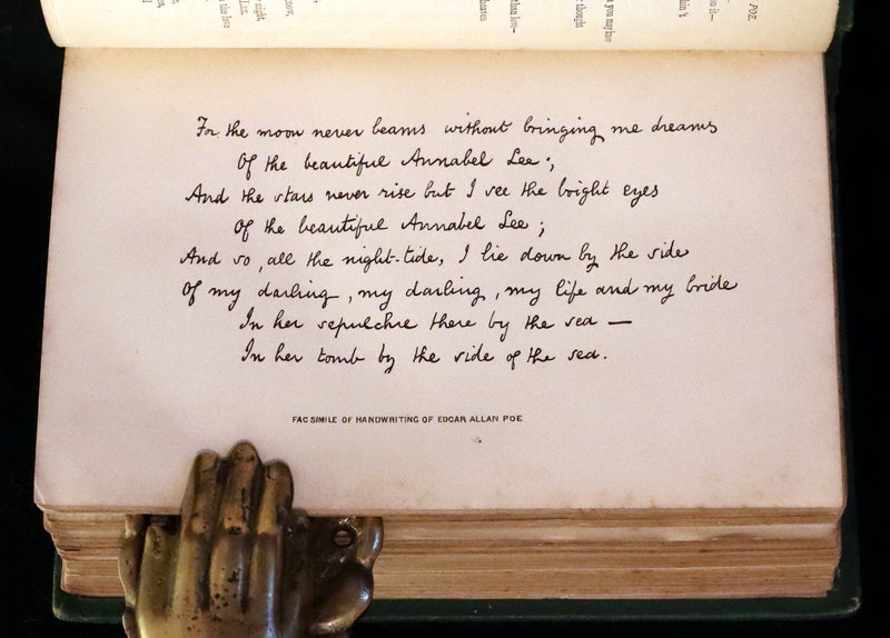 1873 Scarce Book - WORKS OF EDGAR ALLAN POE. First Edition with a Study on his Life & Writings by CHARLES BAUDELAIRE.
