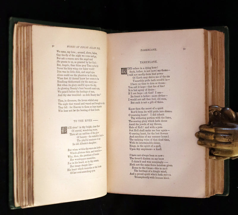 1873 Scarce Book - WORKS OF EDGAR ALLAN POE. First Edition with a Study on his Life & Writings by CHARLES BAUDELAIRE.